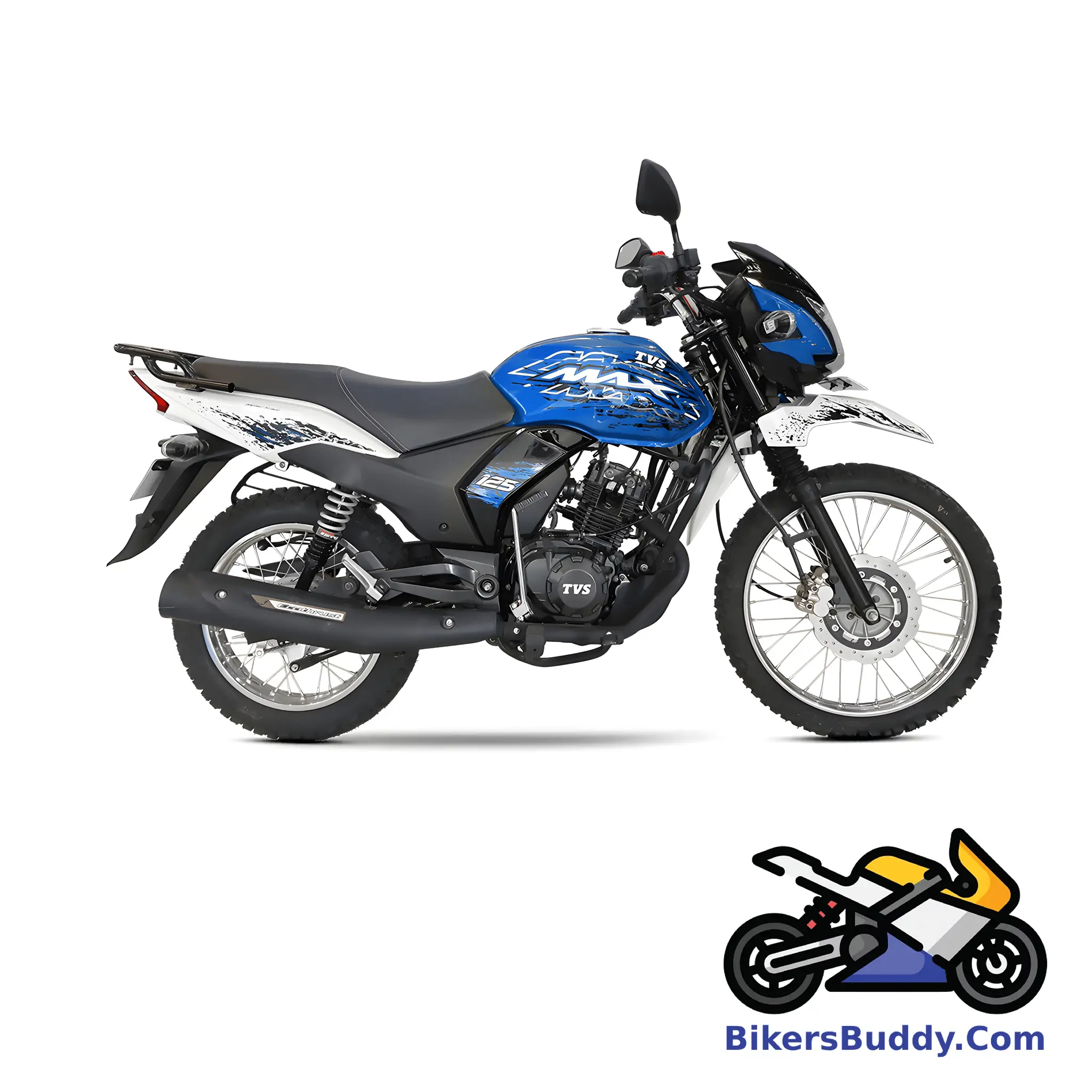 Blue TVS Max Semi Trail 125