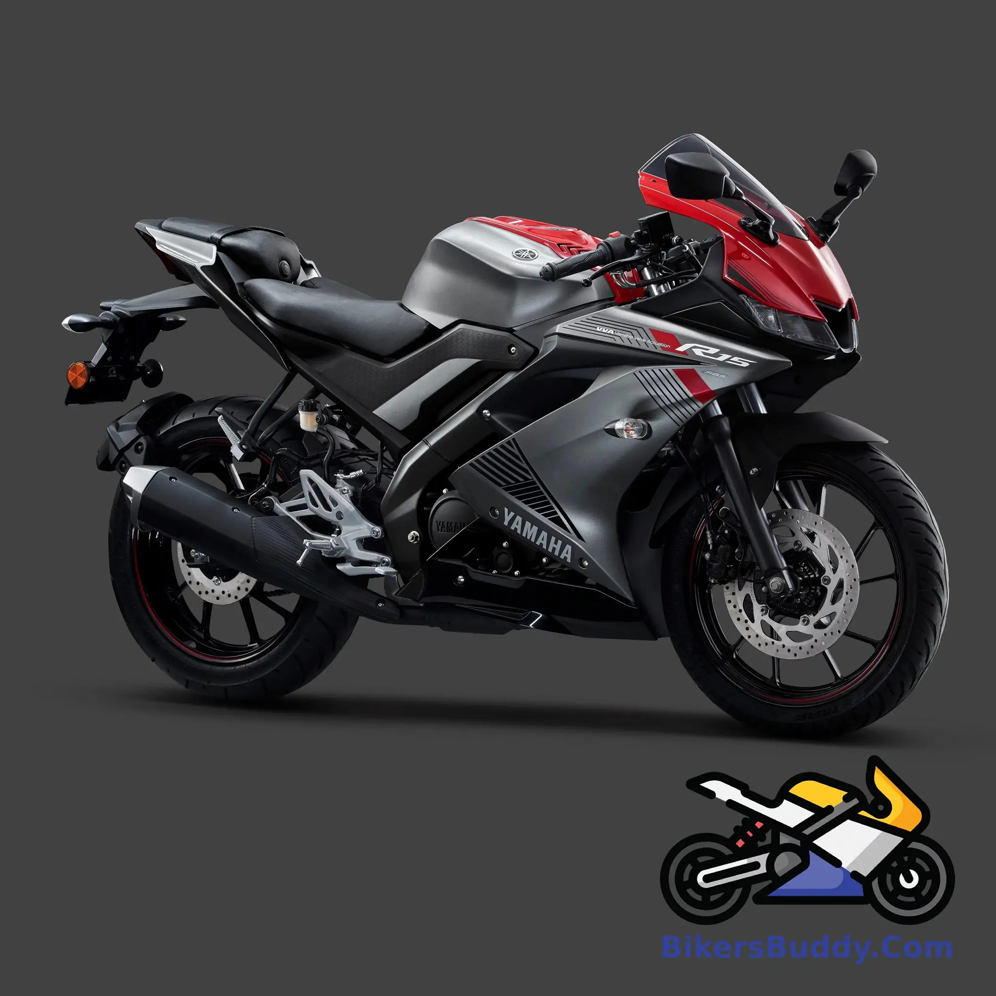 Grey and Red Yamaha R15 V3 Indian Version