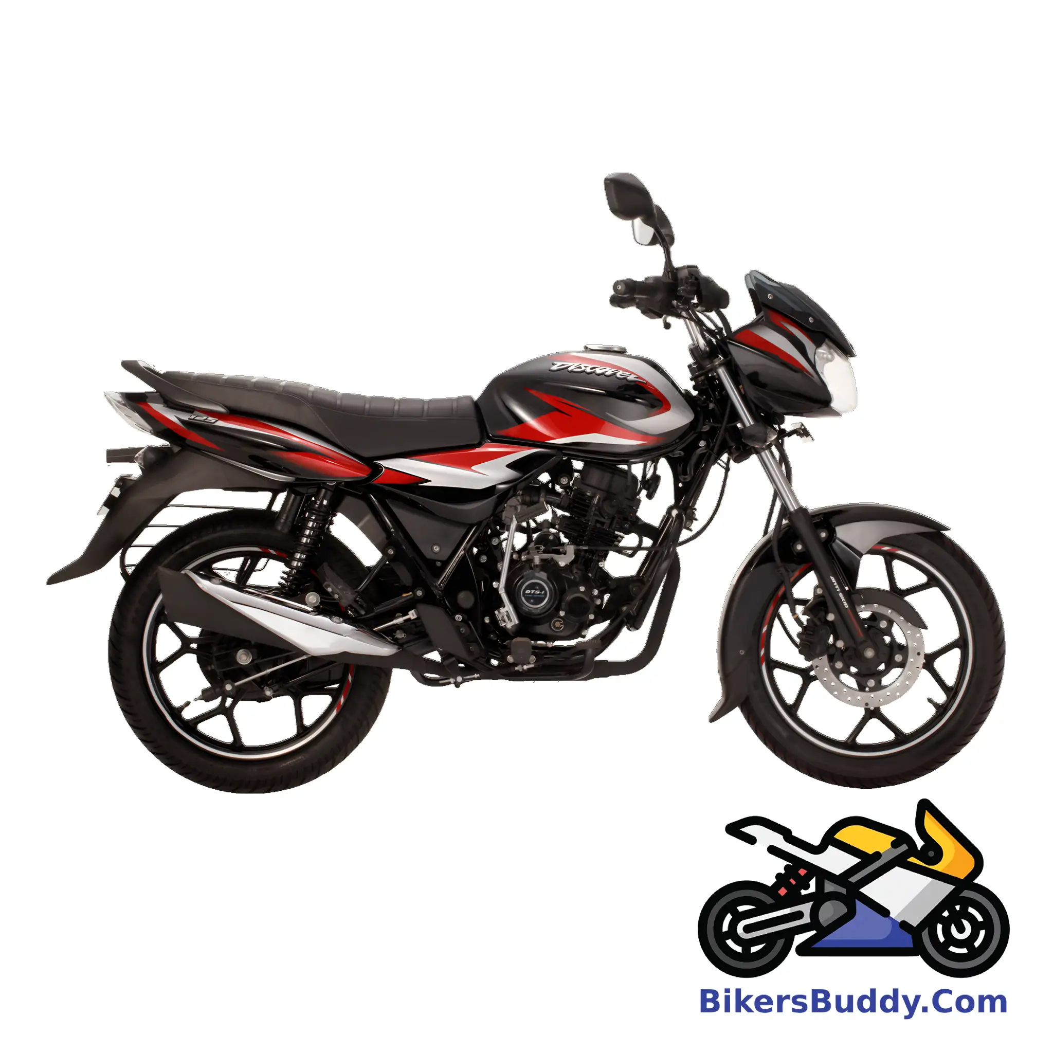 EBONY BLK RED DKL Bajaj Discover 110 Disc