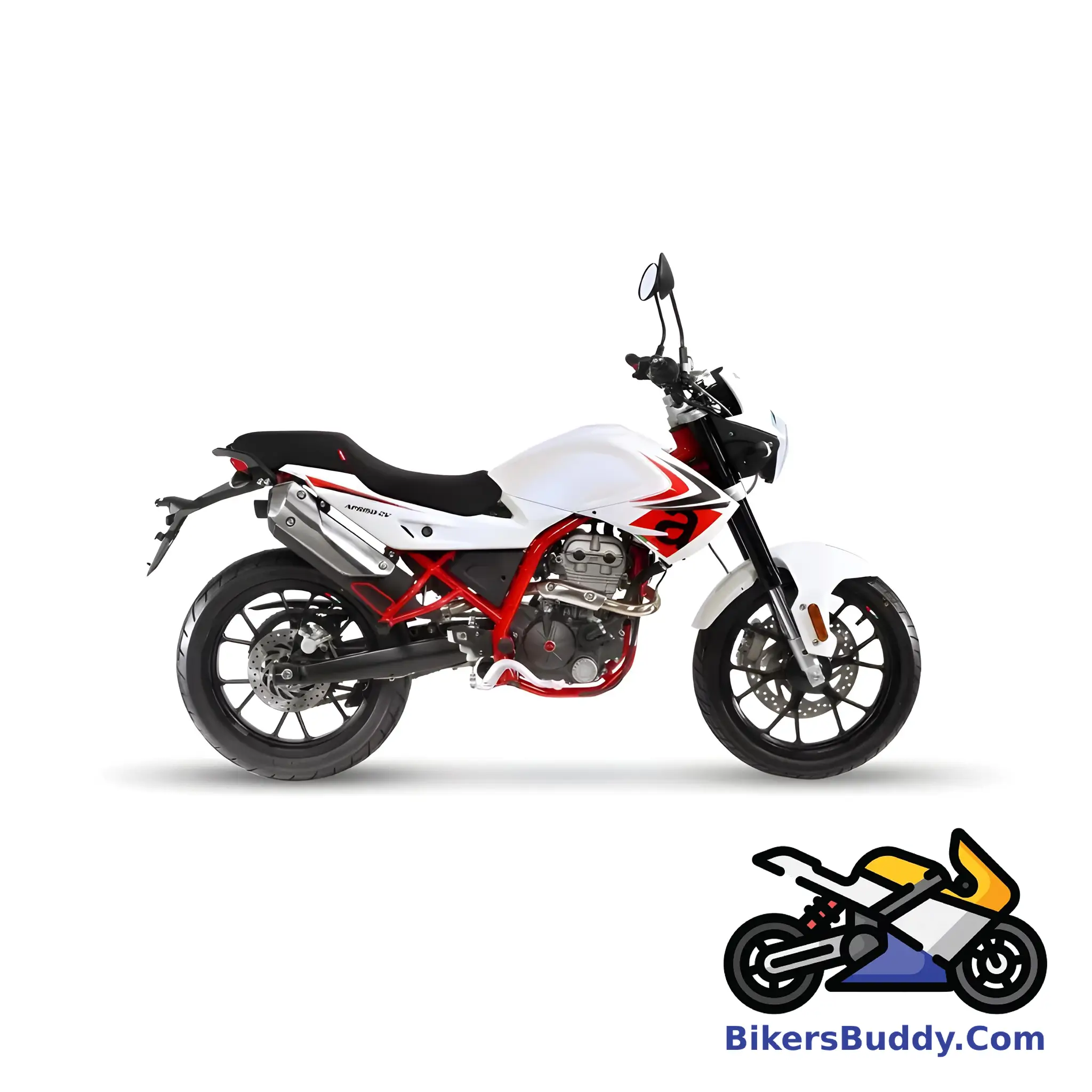 White Aprilia Cafe 150