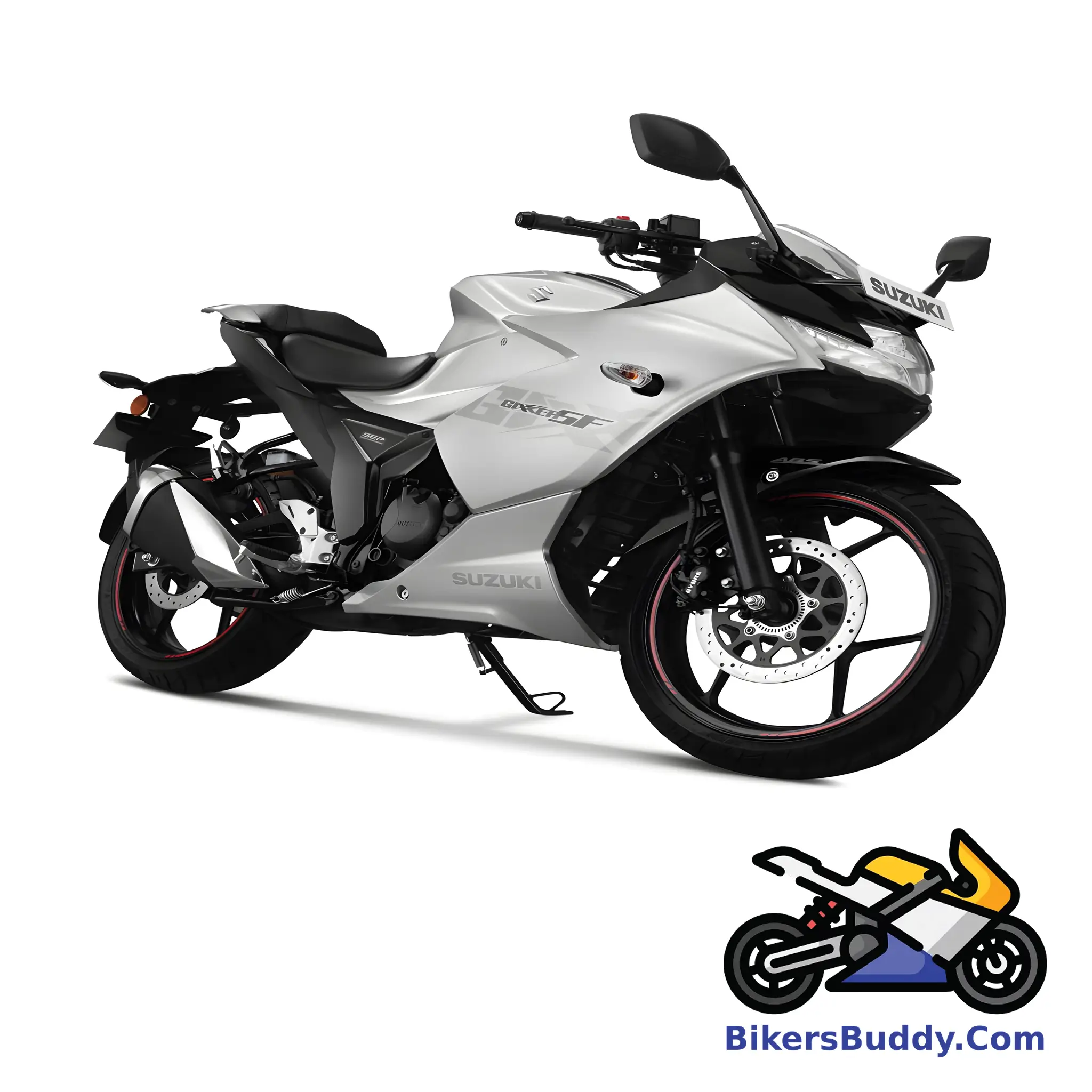 White Suzuki Gixxer SF