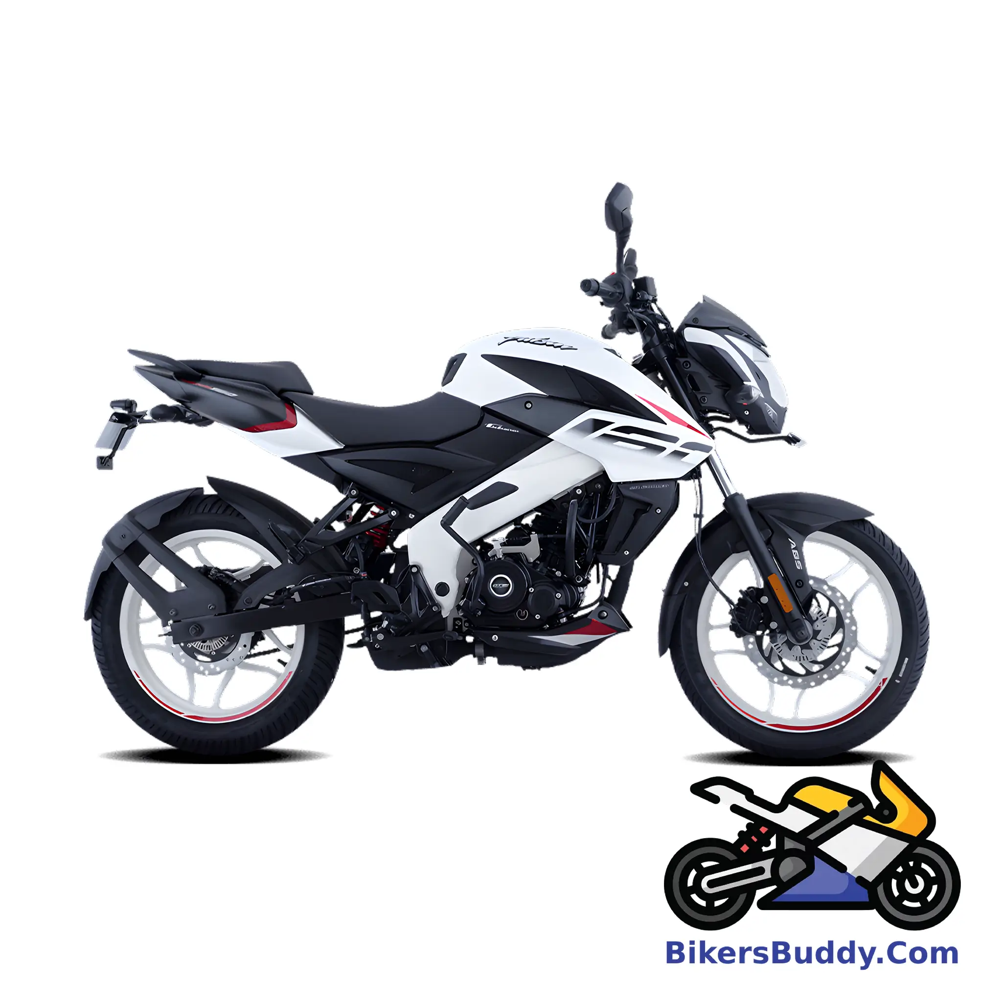 White Bajaj Pulsar NS 160 Twin Disc ABS