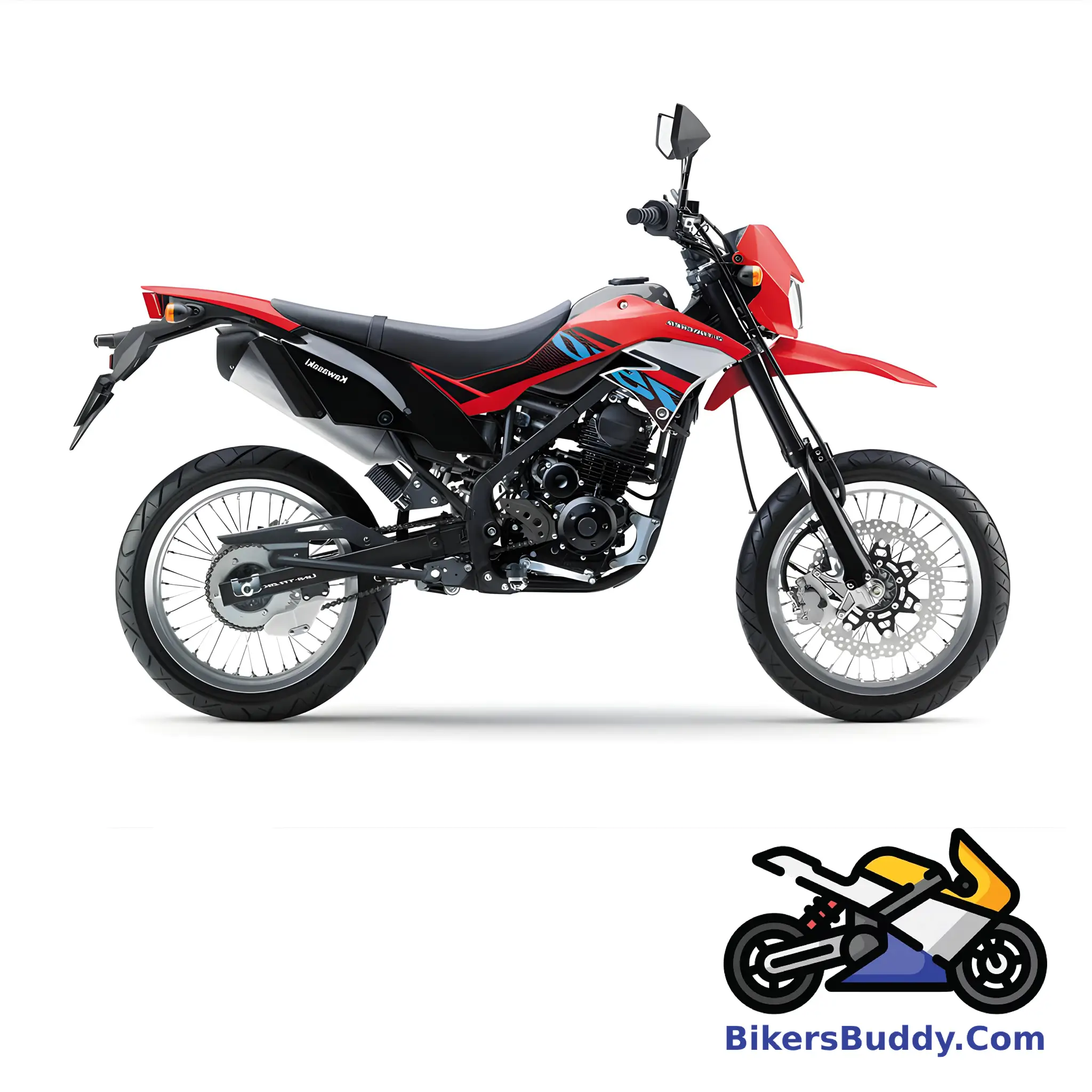 Red Kawasaki D-Tracker 150