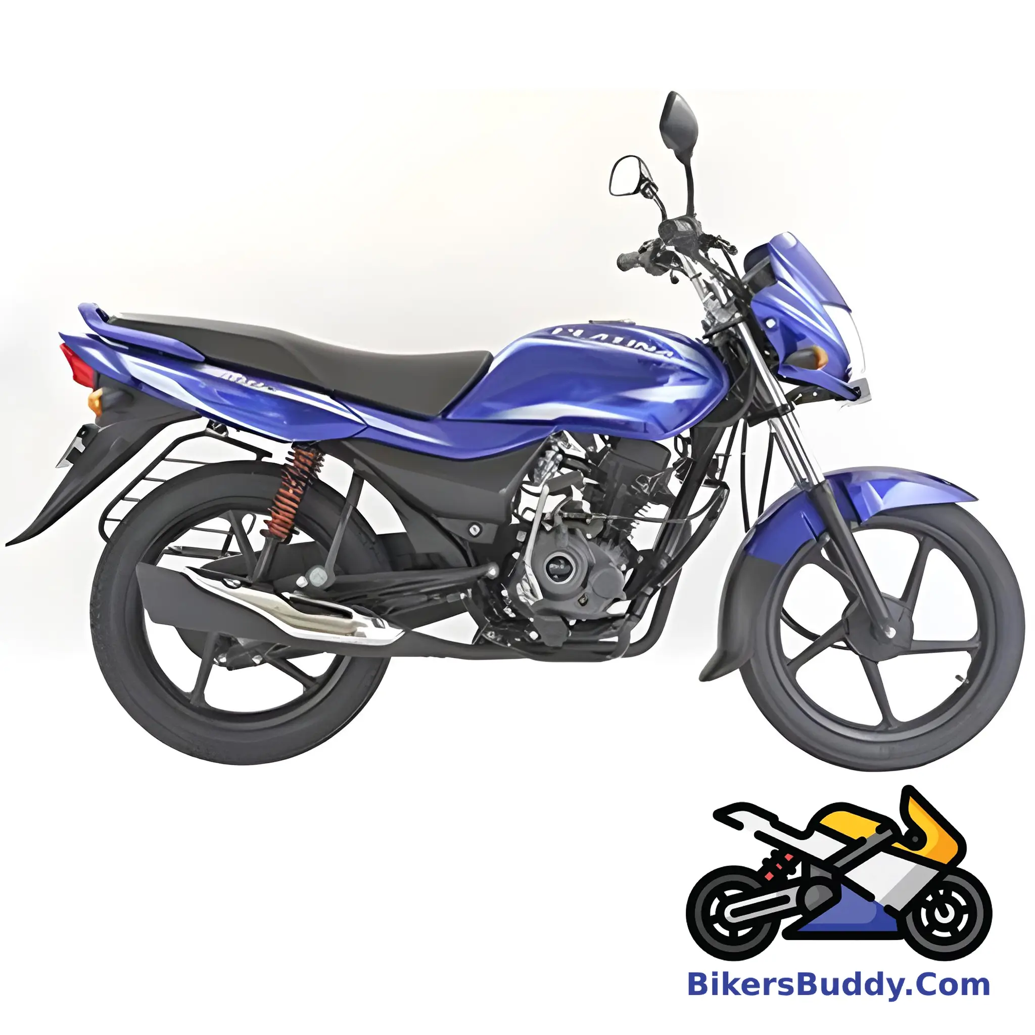 Blue Bajaj Platina ES