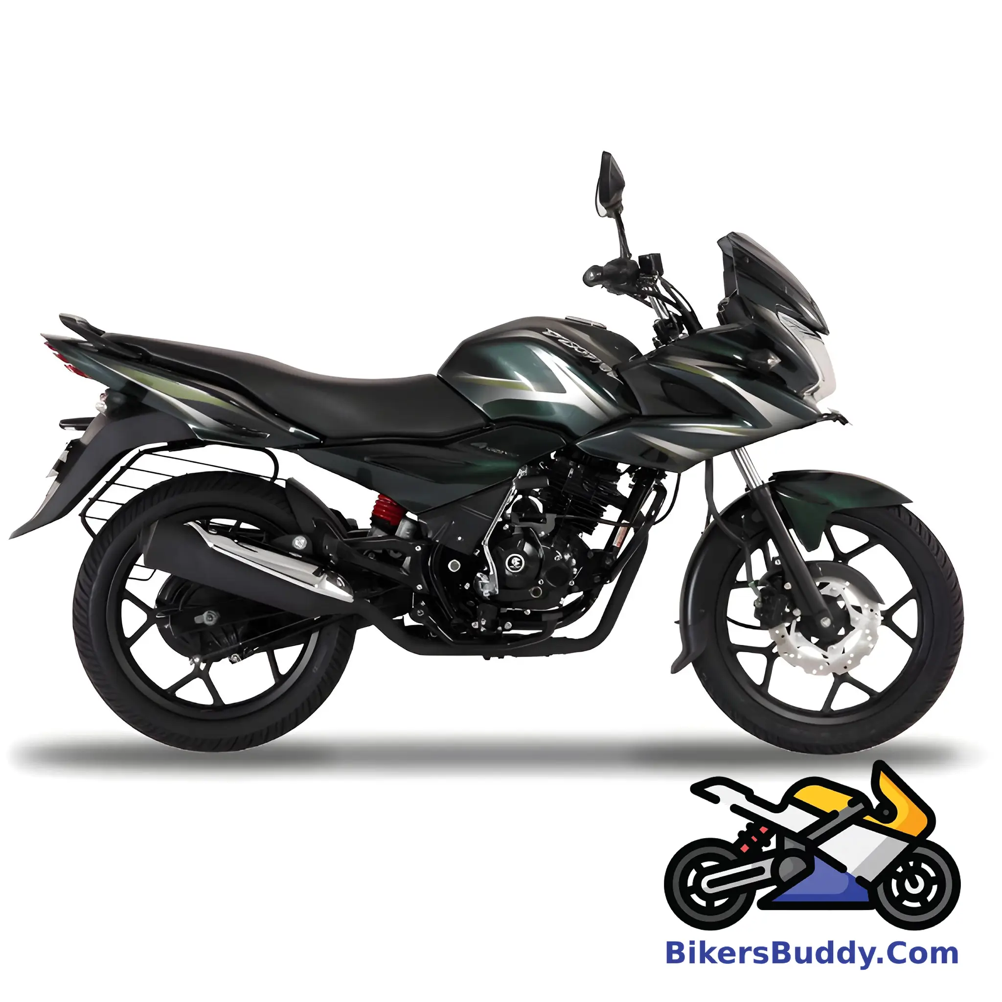 Black and Green Bajaj Discover 150F