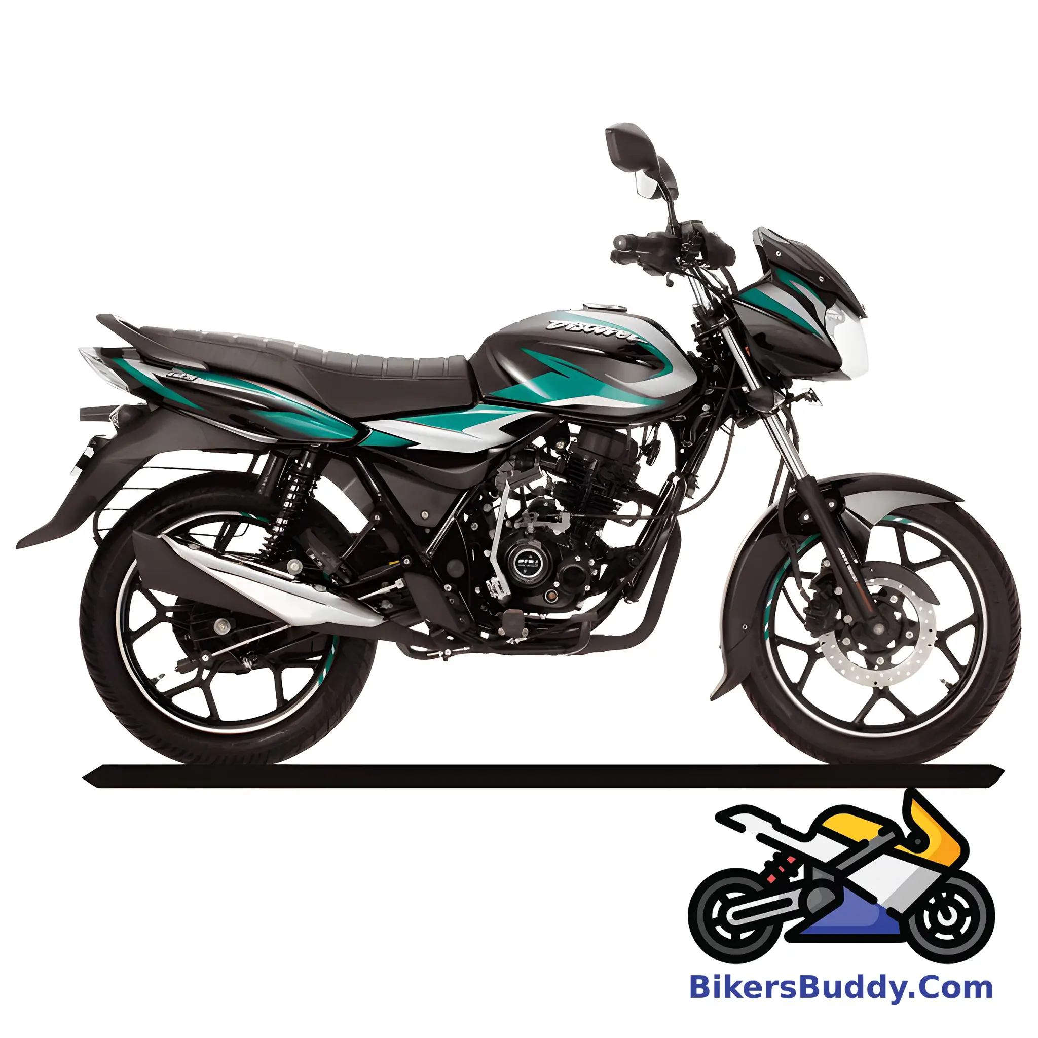 Black and Green Bajaj Discover 125