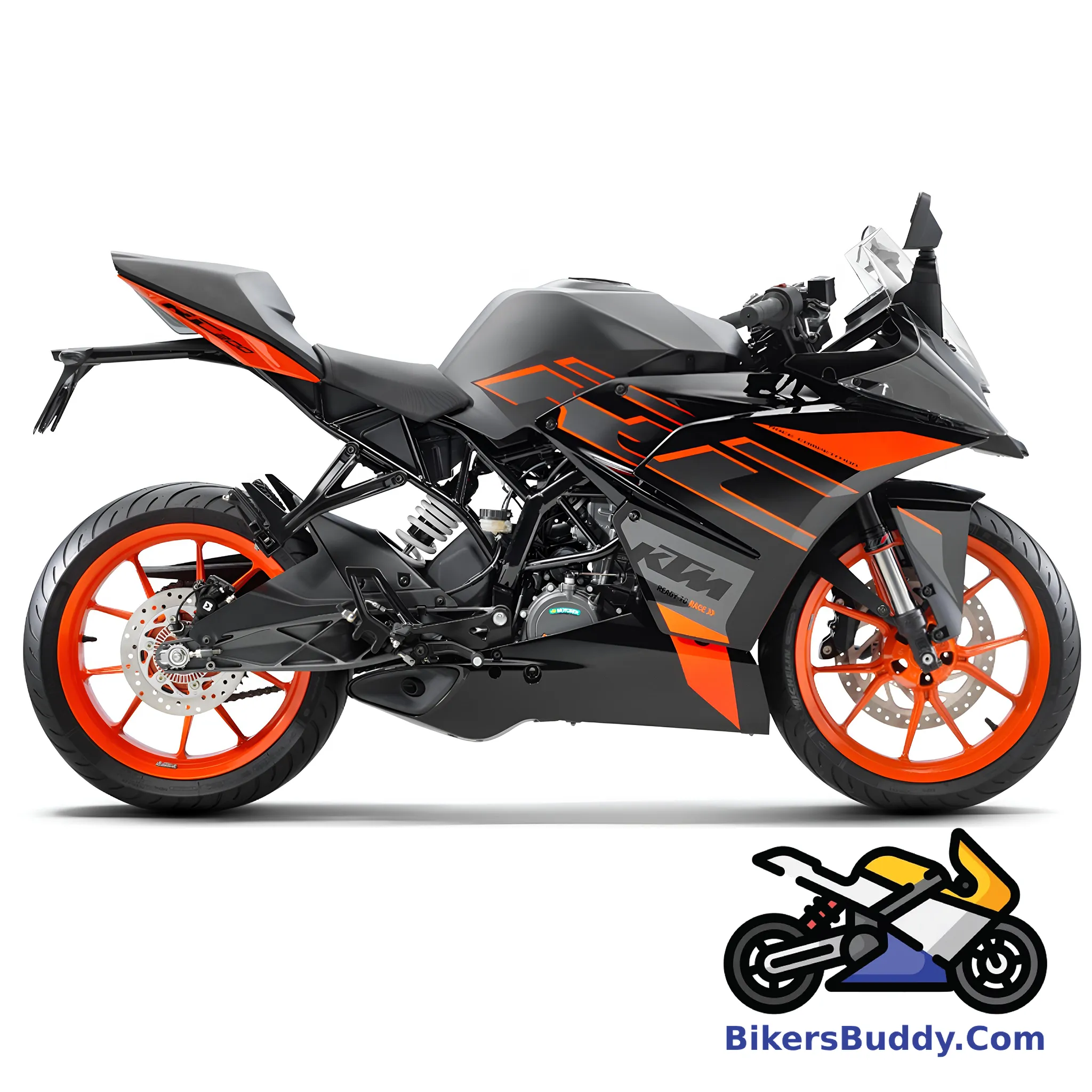 Grey and Orange KTM RC 200