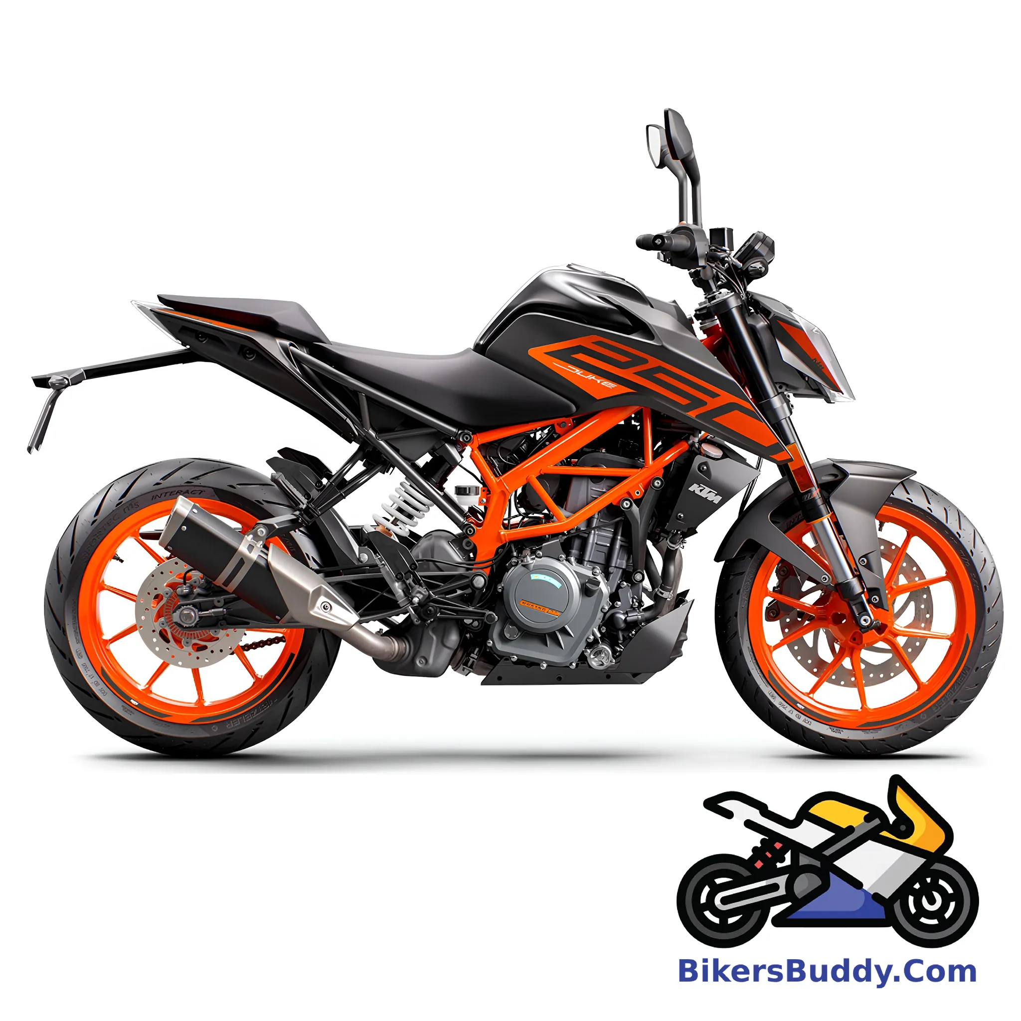 Ebony Black. KTM Duke 250