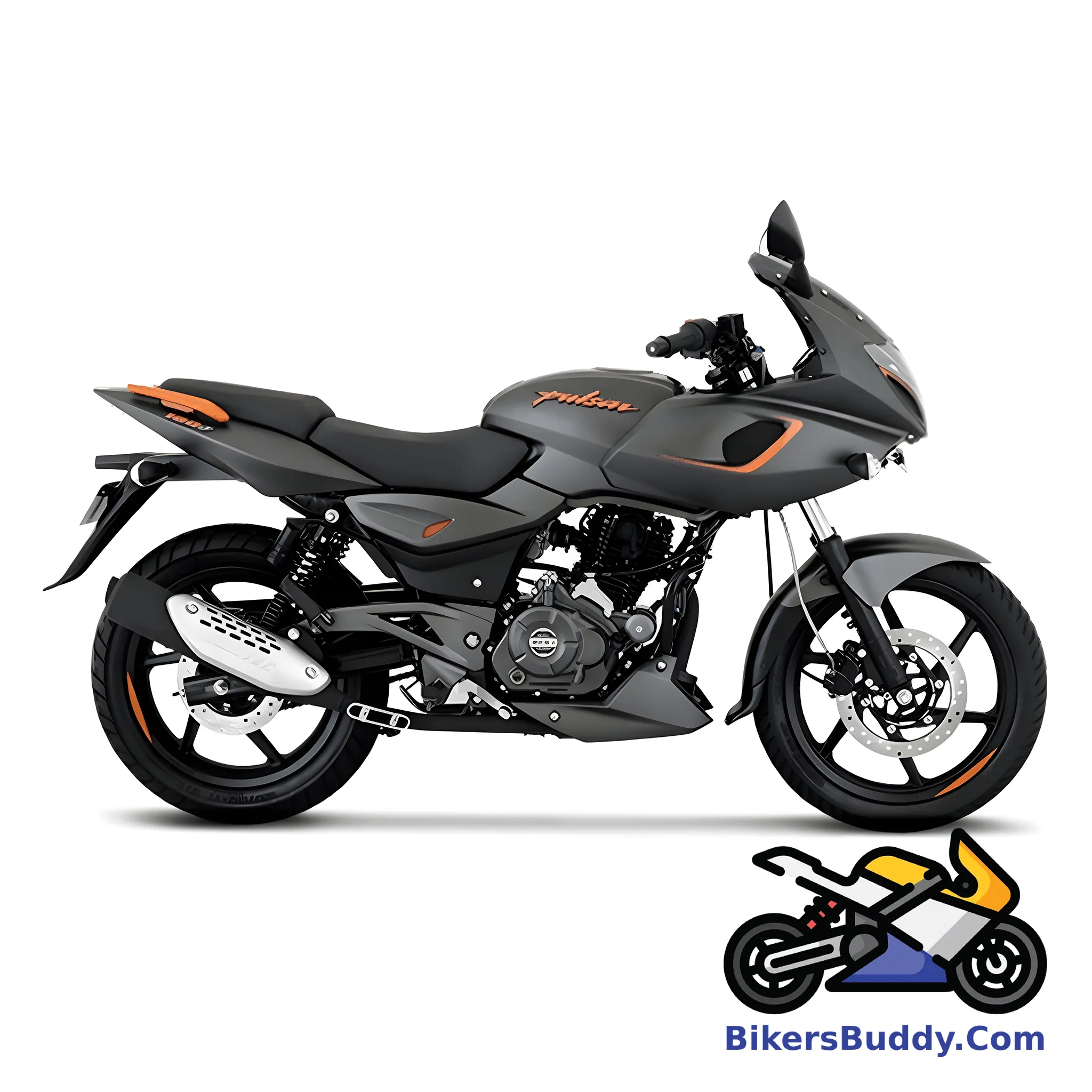 Black And Orange Bajaj Pulsar 180F