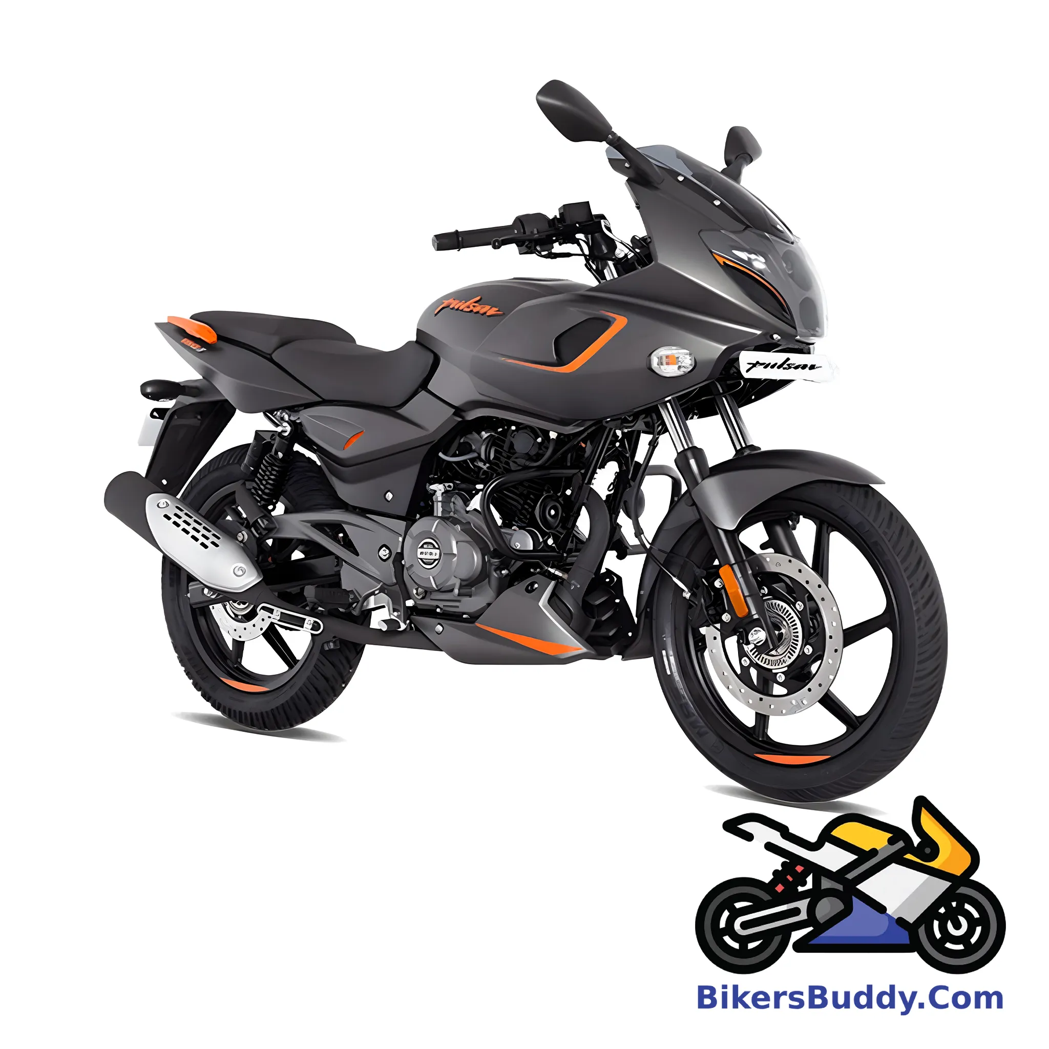 Black And Orange Bajaj Pulsar 180F