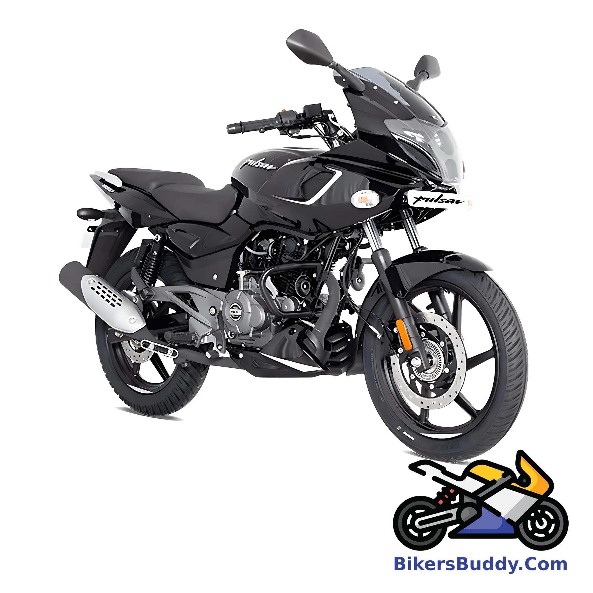 Black And Silver Bajaj Pulsar 180F