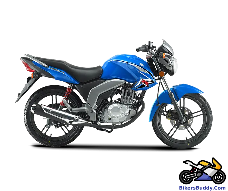 Blue Suzuki GSX 125